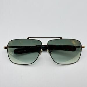 Morgenthal Frederics Sunglasses Mohawk 73 Olive Gold Aviator Gradient Lens 62mm